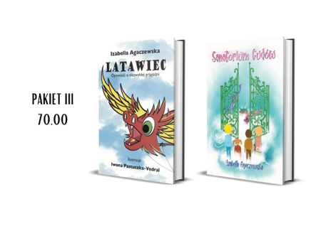 Pakiet książek dla dzieci Agaczewska samowydawcy latawiec opowiadania na jedne kęs